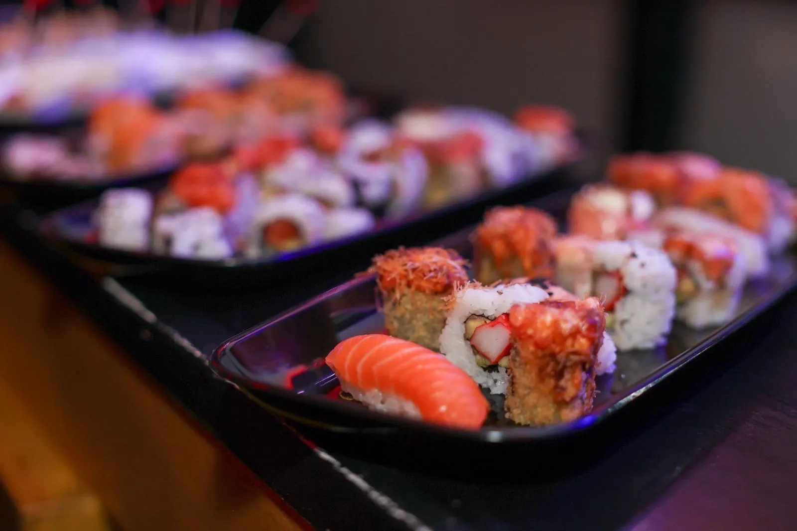 Living Varcaturo festa privata Napoli - living varcaturo buffet sushi misto 07